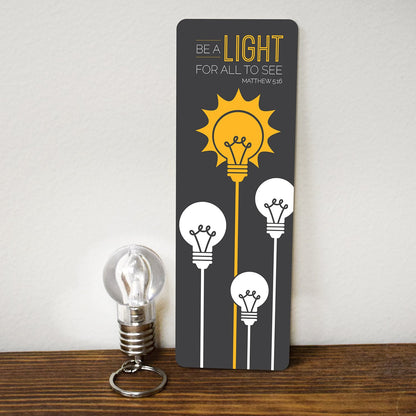 Be A light for all to see - Lightbulb Key Chain and Bookmark Set-1