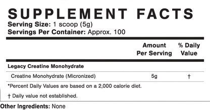 Legacy Creatine | 100 Servings | Pure Creatine Monohydrate-1