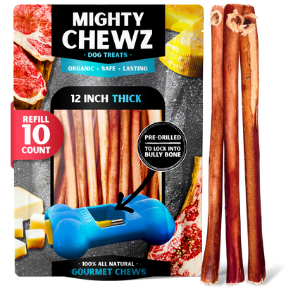 12" Thick Bully Sticks - Refill Pack-5