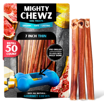 7" Thin Bully Sticks - Refill Pack-5