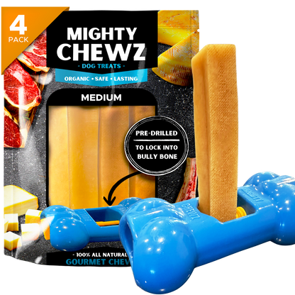 4 Pack Medium Yak Cheese - Bully Bone Pro Included-0