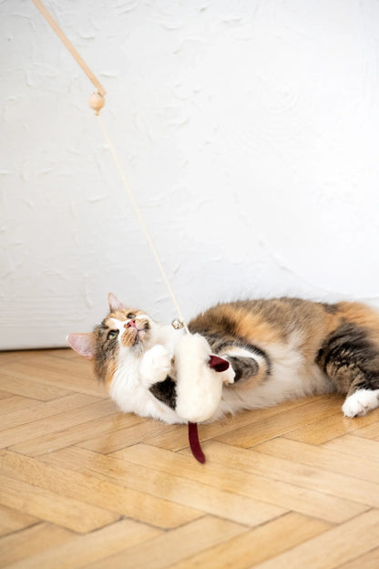 Natural Woolen Cat Toy: Mouse-2