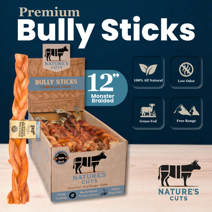 12" Monster Braided Bully Sticks Display Box-1