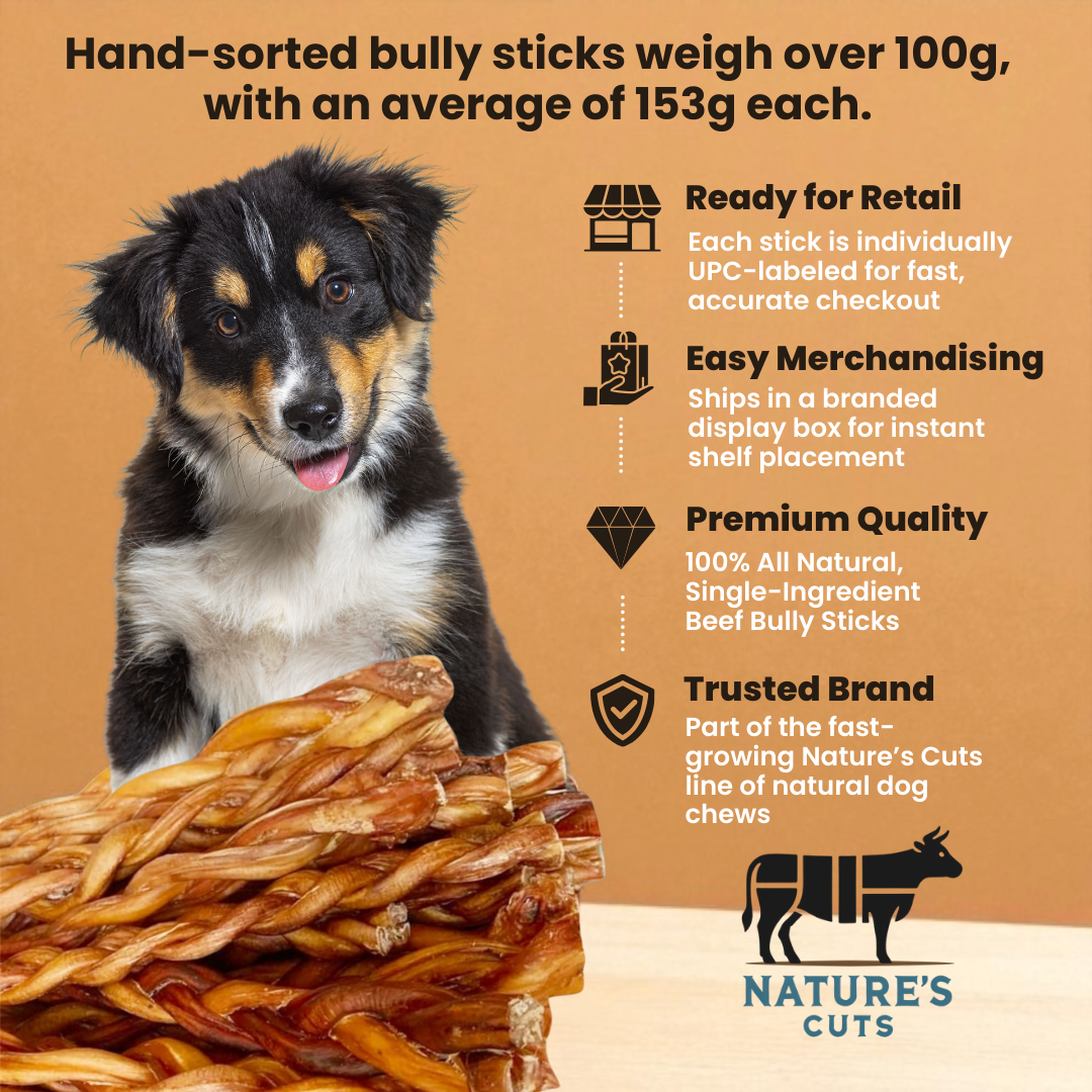 12" Monster Braided Bully Sticks Display Box-2