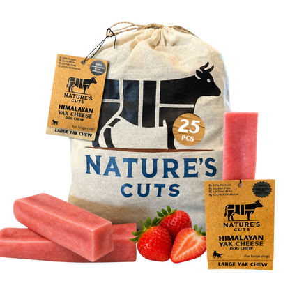 Large Strawberry Flavored Yak Cheese w/ Tag