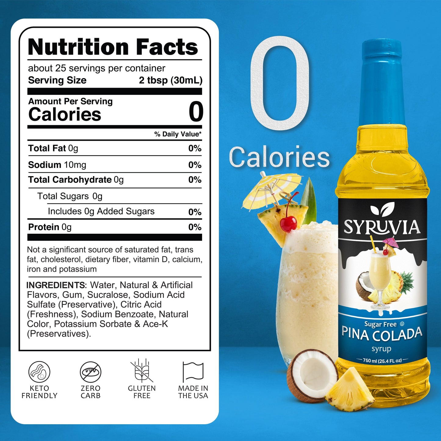 Sugar-Free Pina Colada Syrup