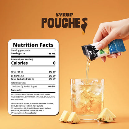 Sugar Free Pineapple Syrup Pouches-1