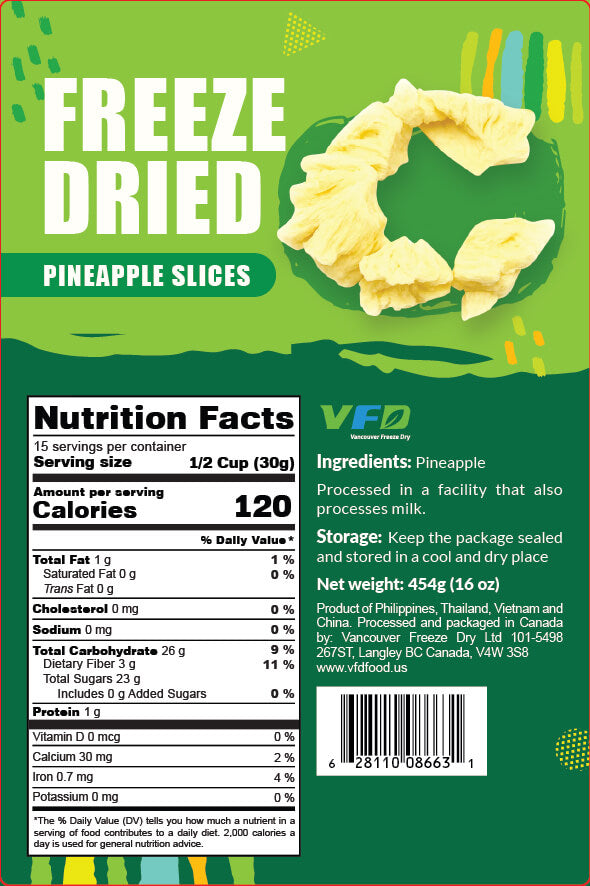 Freeze-Dried Pineapple Slices - Pineapple Slice for Snacking - Single Ingredient-2