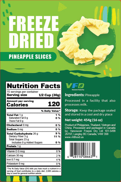 Freeze-Dried Pineapple Slices - Pineapple Slice for Snacking - Single Ingredient-2