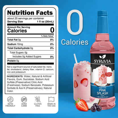 Sugar Free Pink Splash Syrup-2