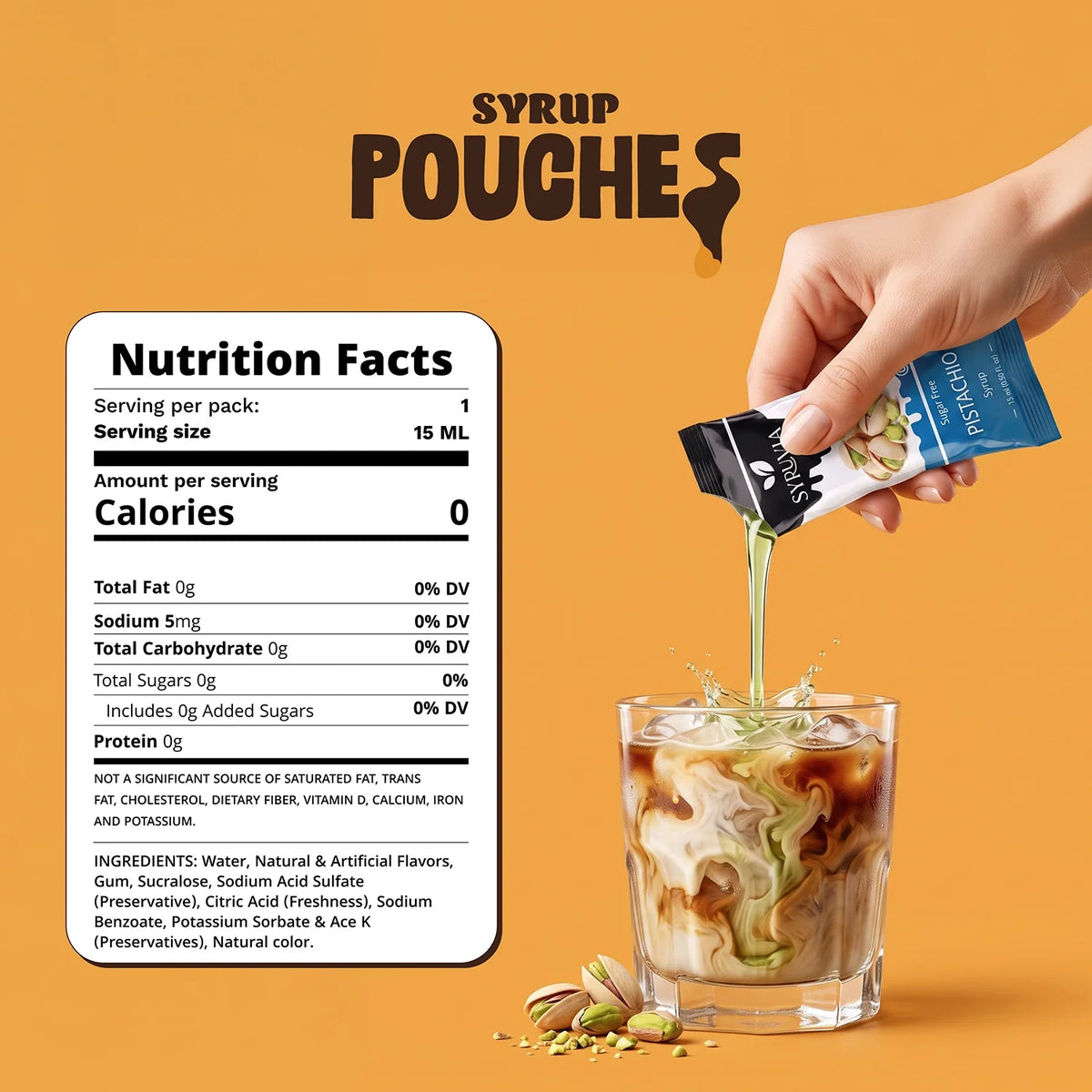 Sugar Free Pistachio Syrup Pouches-1