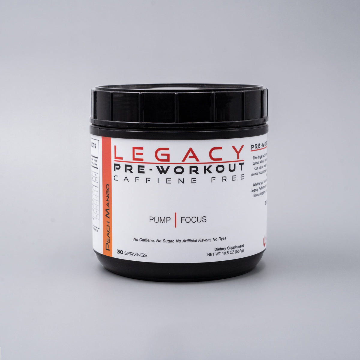 Legacy Pre-Workout | 30 Servings | Natural Energy-6