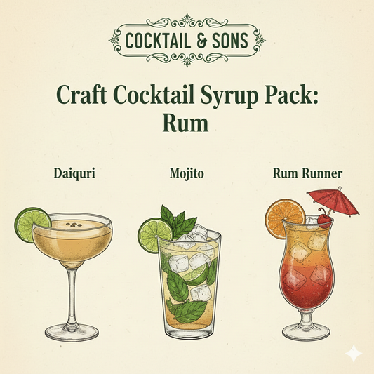 The Pro-Grade Rum Cocktail Kit (Craft Cocktail Syrup Pack - 8oz)-0