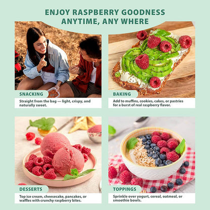 Freeze-Dried Raspberry Whole - Grade A Raspberries - Single Ingredient-3
