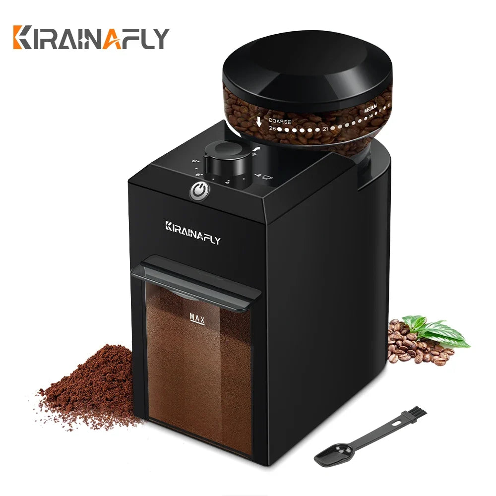 28-Setting Burr Coffee Grinder-5
