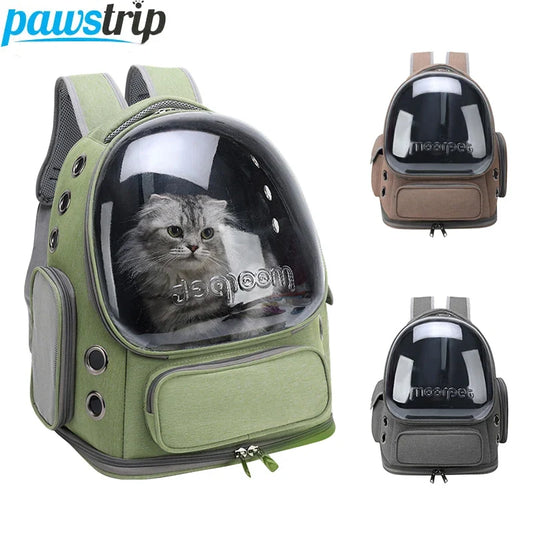 Transparent Pet Cat Carrier Bag Outdoor Travel Backpack for Cats Small Dogs Breathable Cat Carrying Bag Pet Supplies-0