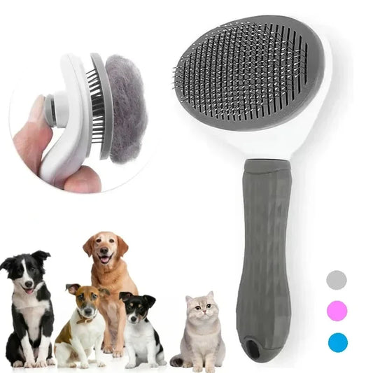 Pet Dog Brush Cat Comb Self Cleaning Pet Hair Remover Brush For Dogs Cats Grooming Tools Pets Dematting Comb Dogs Accessories-0