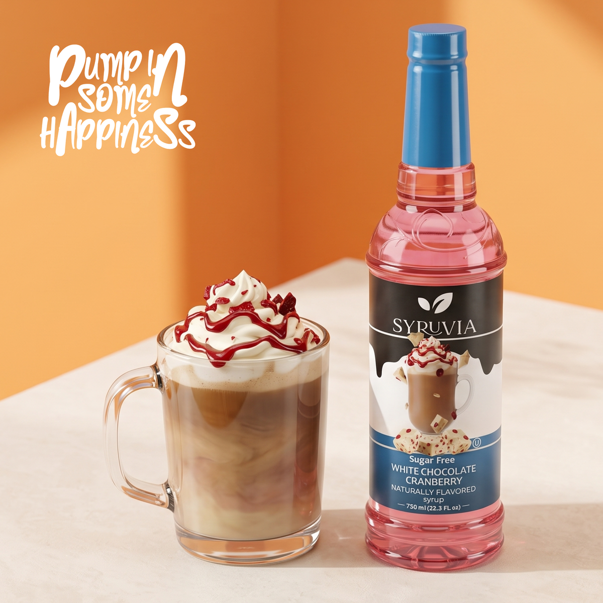 Sugar Free White Chocolate Cranberry Syrup-3