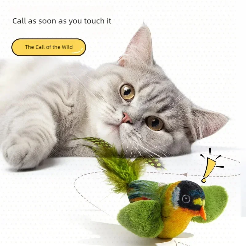 Simulation Bird  Cat Toys-4