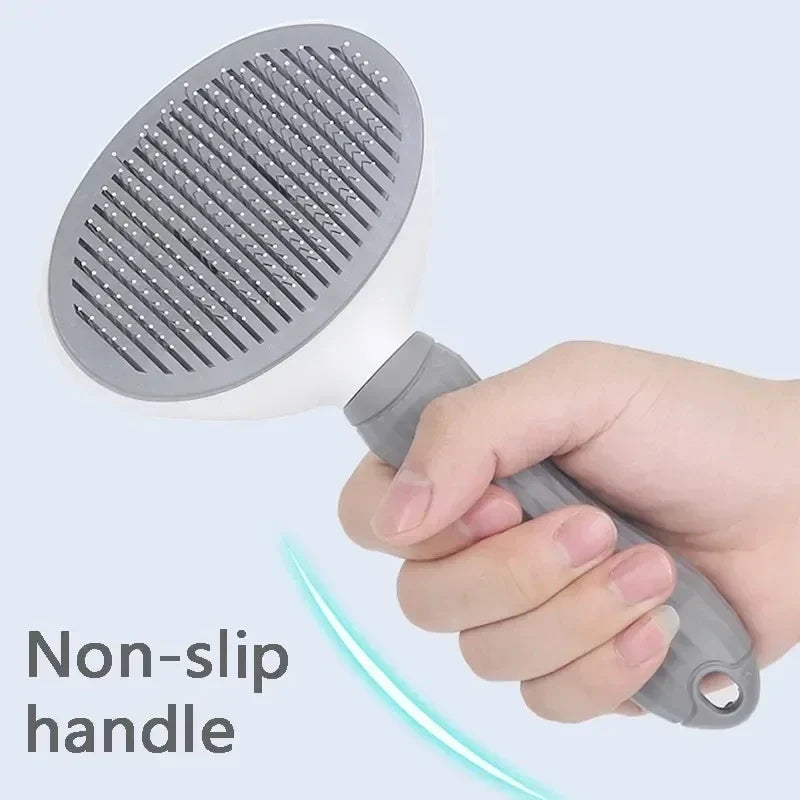 Pet Dog Brush Cat Comb Self Cleaning Pet Hair Remover Brush For Dogs Cats Grooming Tools Pets Dematting Comb Dogs Accessories-2