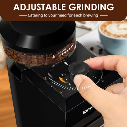 28-Setting Burr Coffee Grinder-2