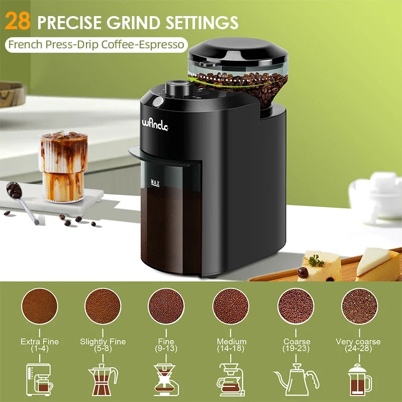 Wancle 28-Setting Burr Grinder-1