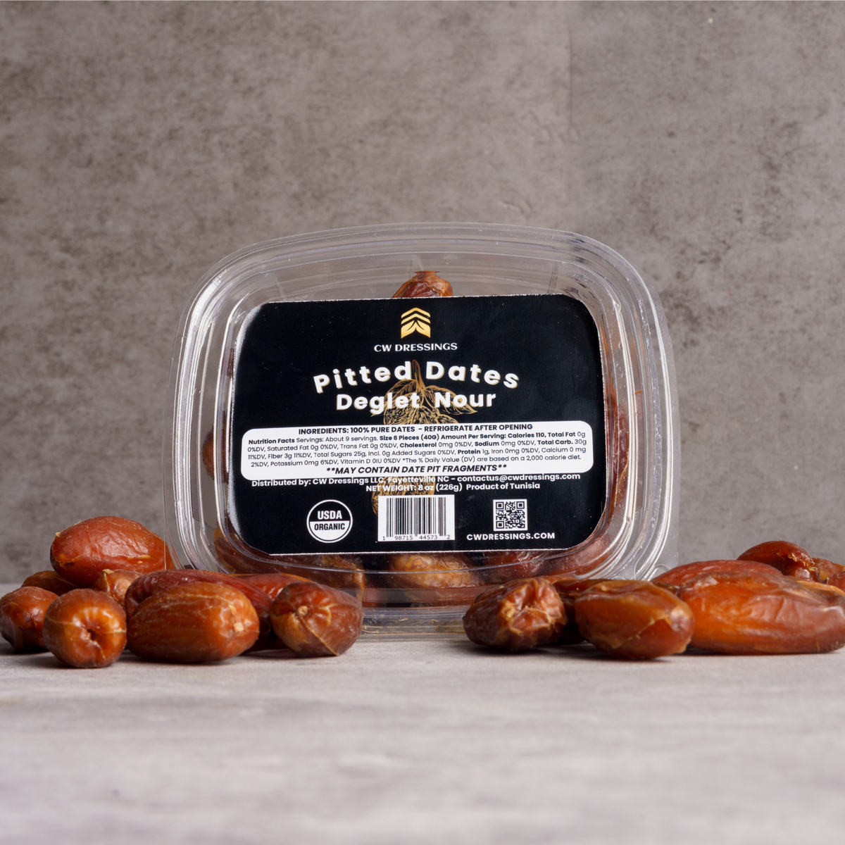 Pitted, Organic Deglet Nour Dates 8oz-4