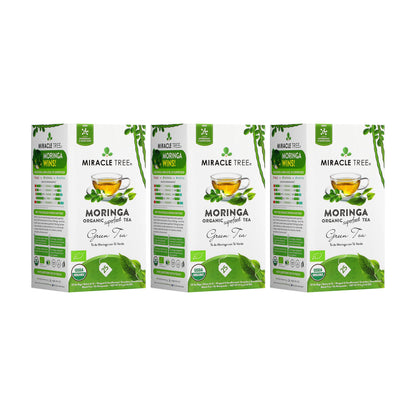 Organic Moringa Tea - Green Tea - Decaffeinated Herbal Tea-5