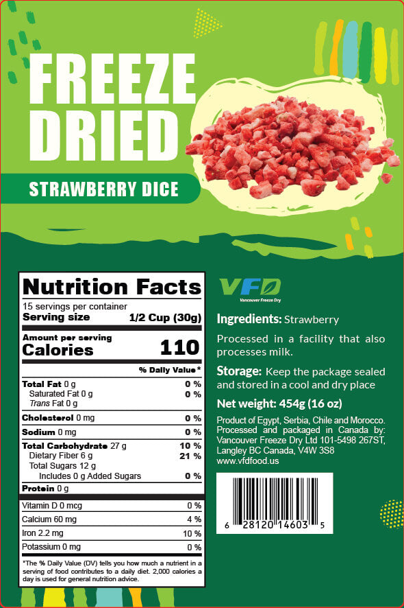 Freeze-Dried Strawberry Granules - Wholesale Strawberry Pieces - Single Ingredient-2