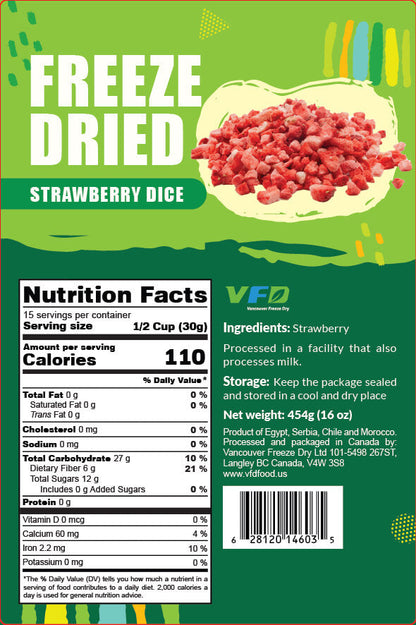 Freeze-Dried Strawberry Granules - Wholesale Strawberry Pieces - Single Ingredient-2