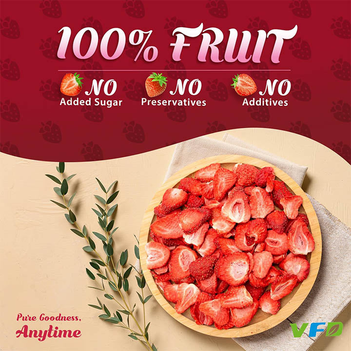 Freeze-Dried Strawberry Slices For Baking & Smoothies - Single Ingredient-1