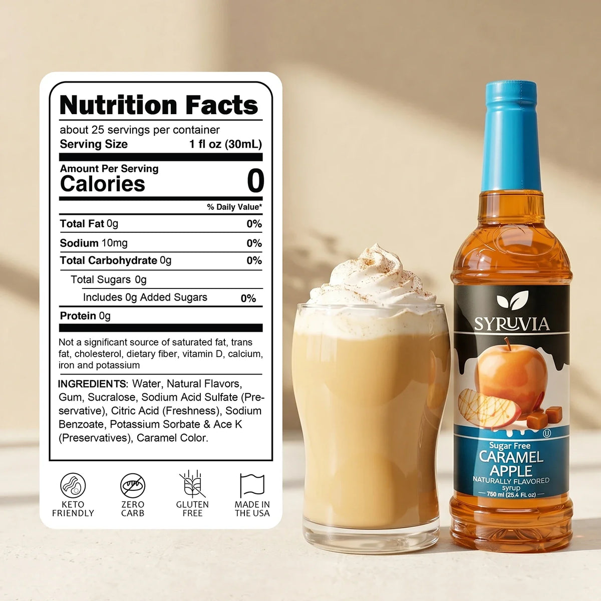 Sugar Free Caramel Apple Syrup-2