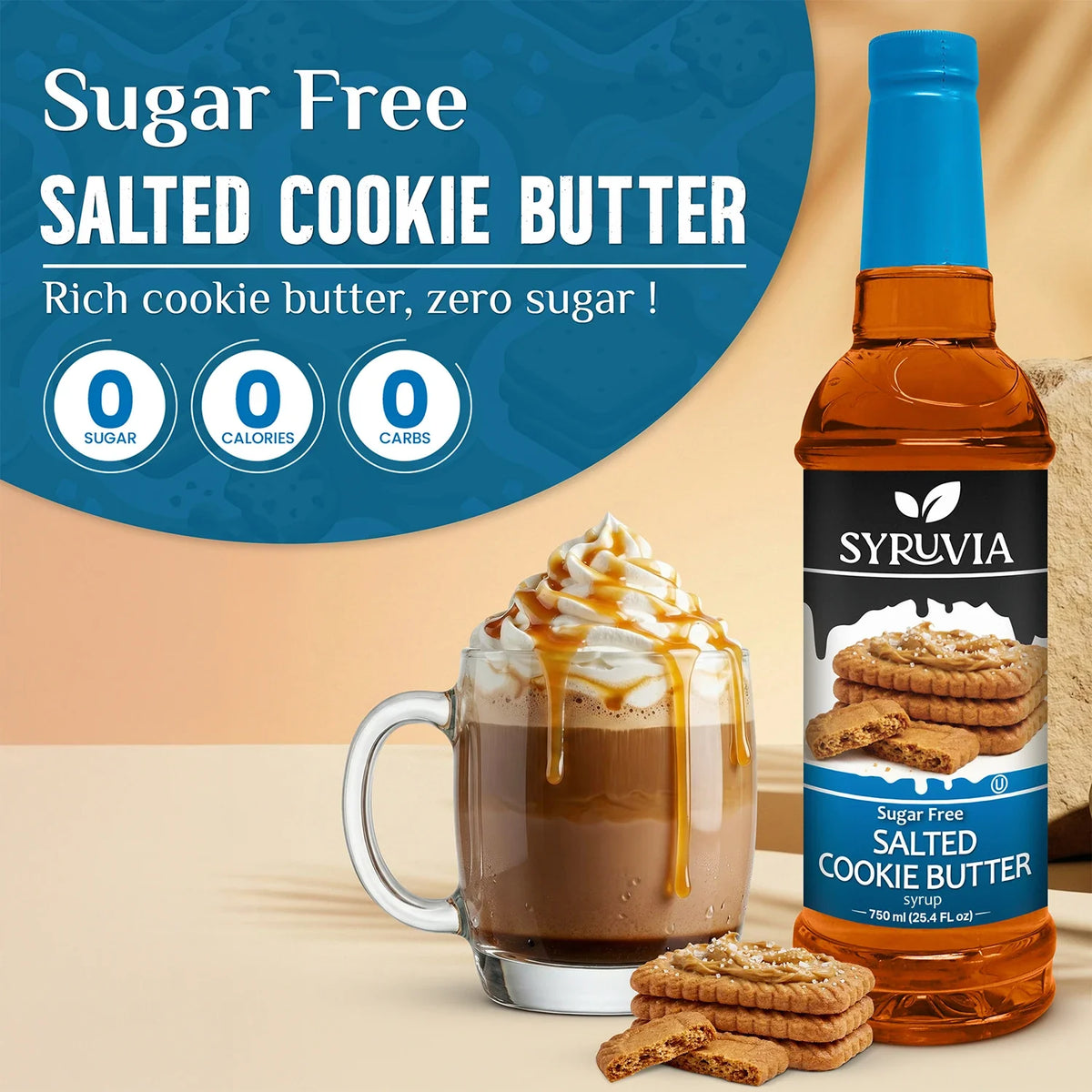 Sugar Free Salted Cookie Butter Syrup-1