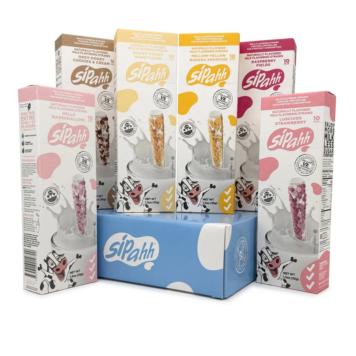 TASTE ADVENTURE 60 PACK FLAVORED MILK STRAWS-1
