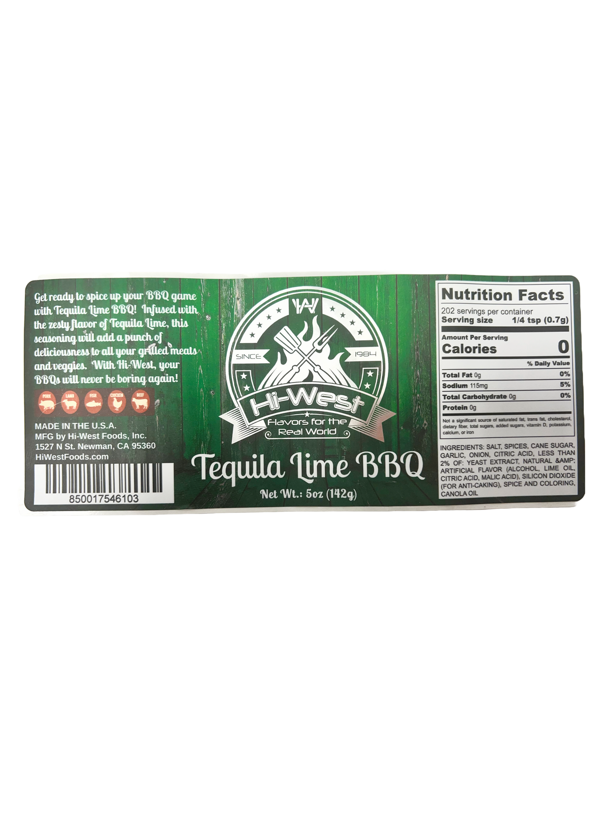 Hi-West Tequila Lime BBQ Seasoning-4
