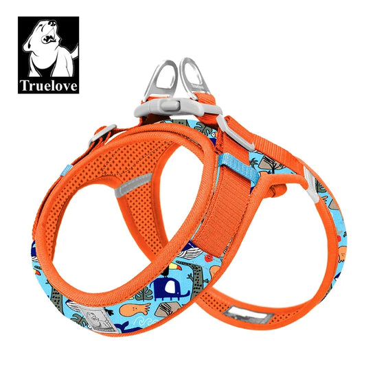 Truelove Floral Mesh Harness for Dogs Cats-0