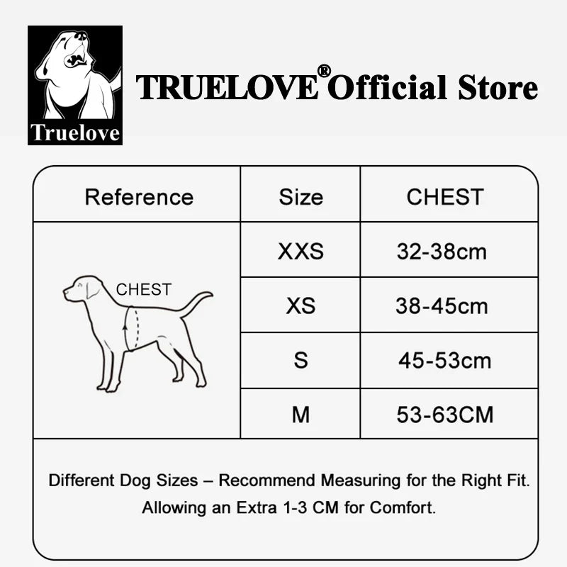 Truelove Floral Mesh Harness for Dogs Cats-3