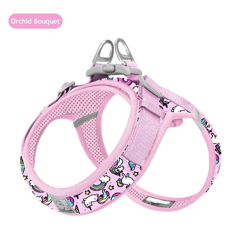 Truelove Floral Mesh Harness for Dogs Cats-5