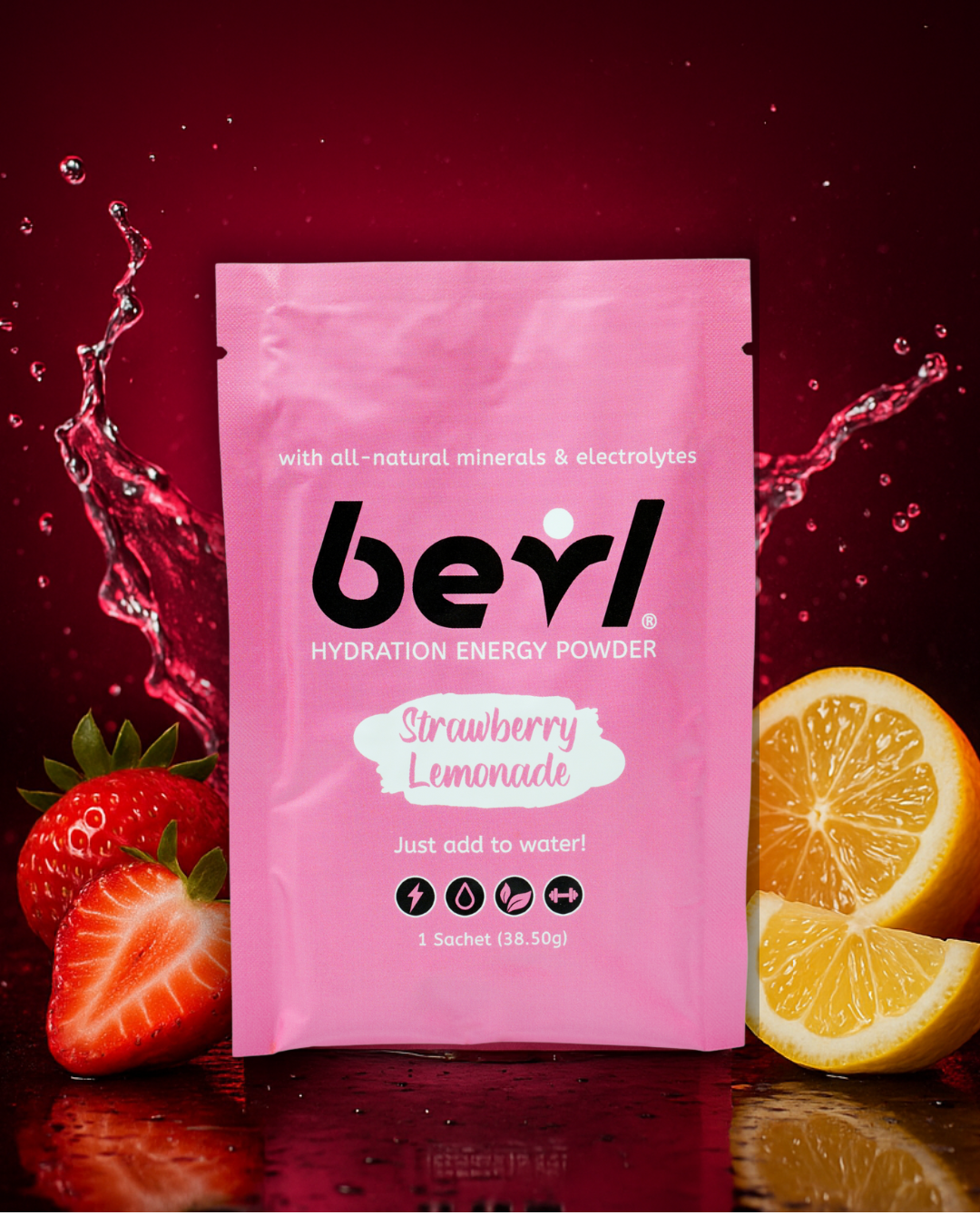 Strawberry Lemonade Hydration Energy Powder-1