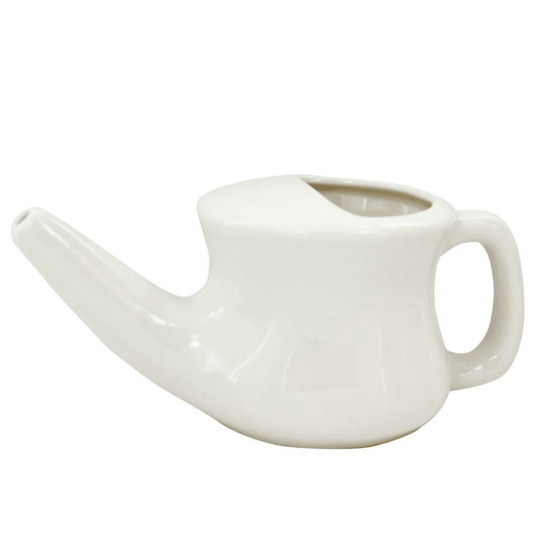 Ceramic Neti Pot | Ayurvedic Nasal Cleansing Tool for Sinus Health-0