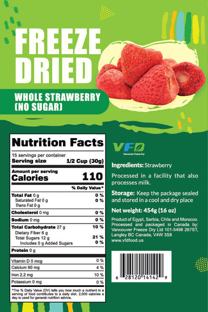 Freeze-Dried Whole Strawberries For Baking - Single Ingredient-3