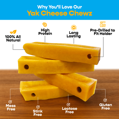 4 Pack XL Yak Cheese - Bully Bone Pro Included-2