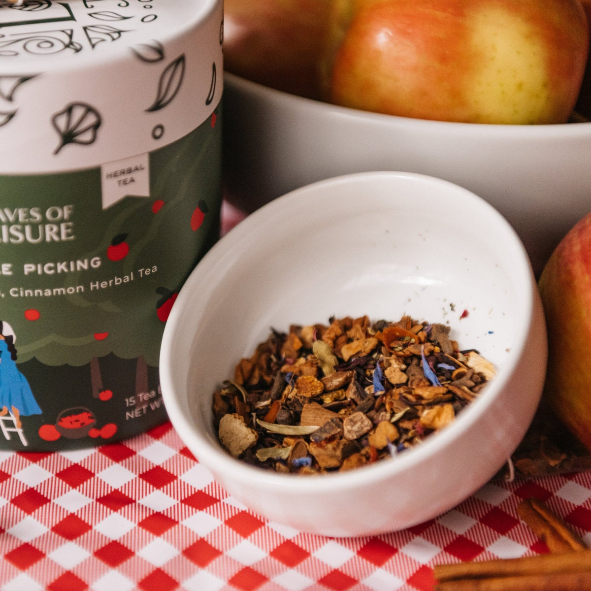 Apple Picking Herbal Tea | apple, cinnamon, and hibiscus-4
