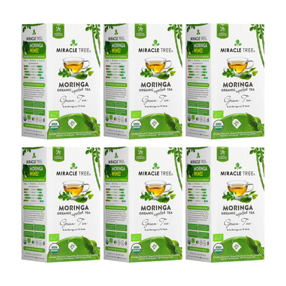 Organic Moringa Tea - Green Tea - Decaffeinated Herbal Tea-6