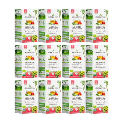 Organic Moringa Tea - Watermelon - Caffeine-Free Herbal Tea-7