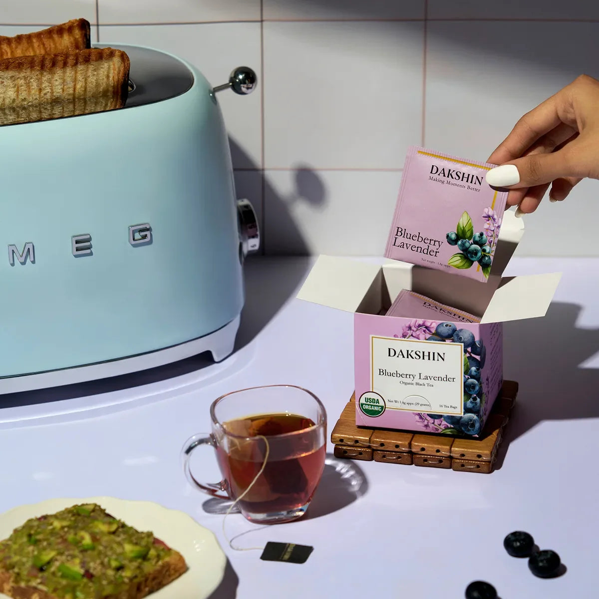 Organic Blueberry Lavender Tea - Antioxidant by Dakshin-3