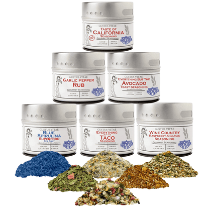 California Seasonings Gift Set - Tastes of California - Artisanal Spice Blends Six Pack-0
