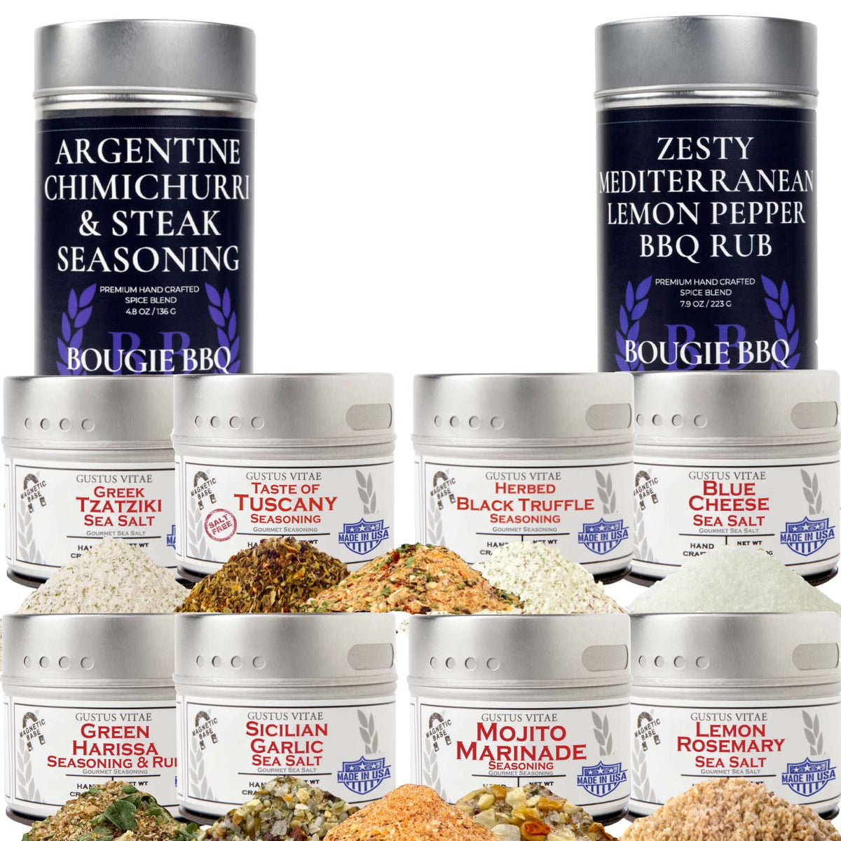 Chuck's Picks | 10 Pack Collection | Authentic Gourmet Seasonings and Spice Blends-0