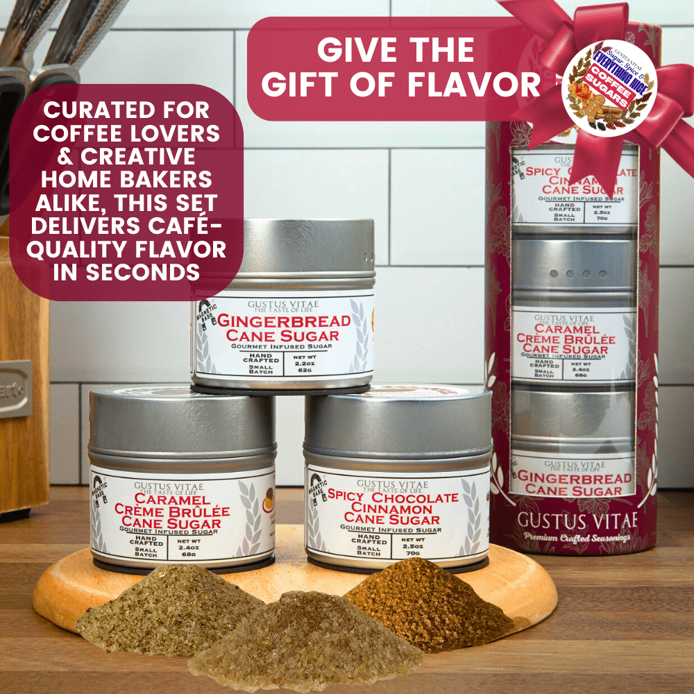 Coffee Sugars: Sugar, Spice & Everything Nice | Gift Pack Set of 3-1