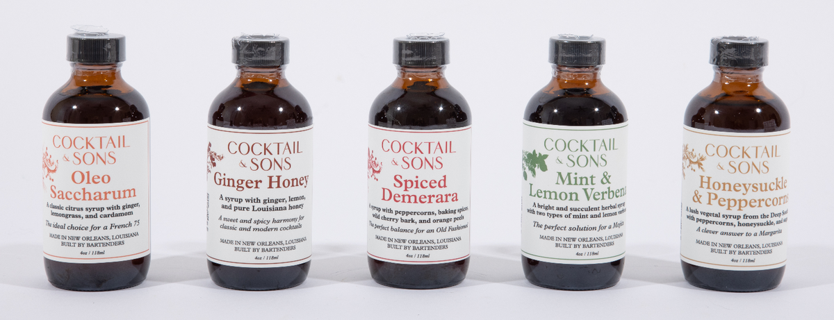 C&S 5-Syrup Pack: The Essential Home Bar Startup Kit - (5) 4oz bottles-2